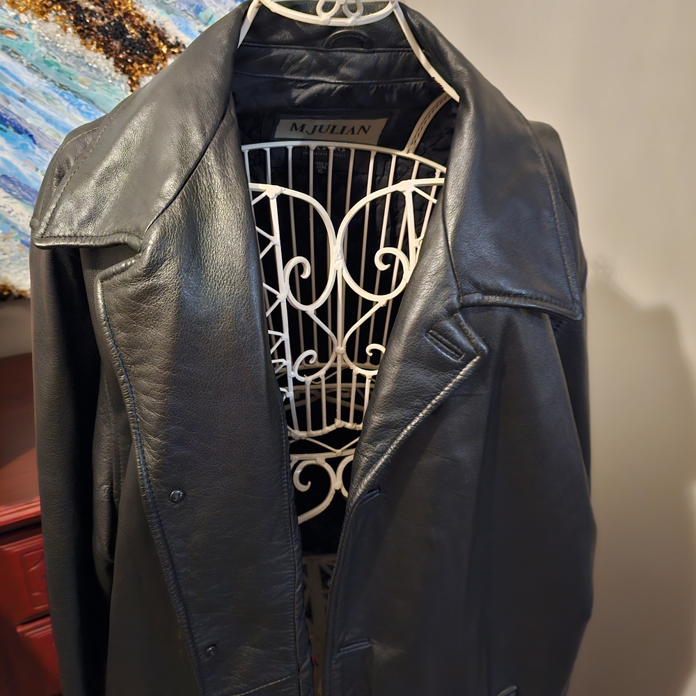 M. Julian Black Leather Jacket